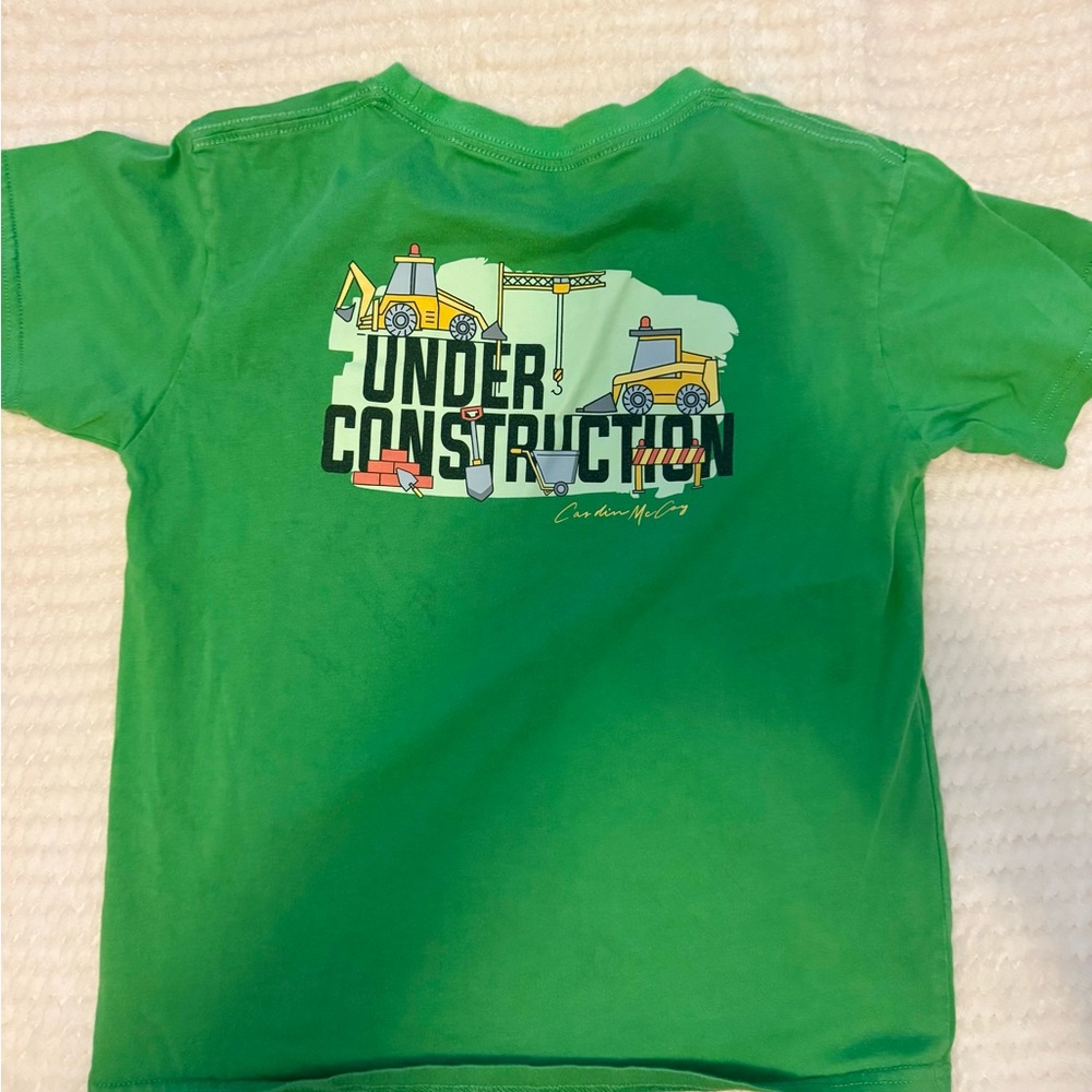 Cardin McCoy Green Kids Construction T-Shirt